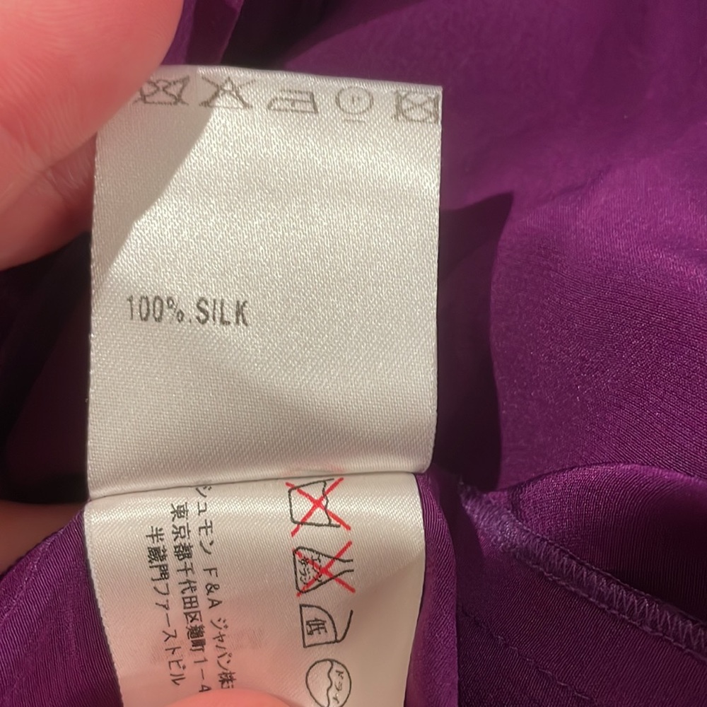 Chloe silk purple shirt - Picture 5 of 5